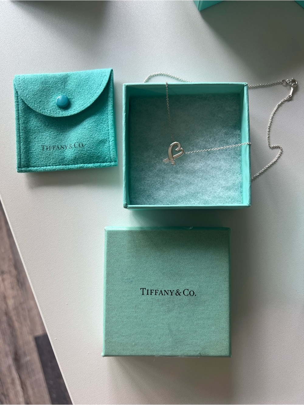 Tiffany & Co. Sterling Silver Loving Heart Necklace